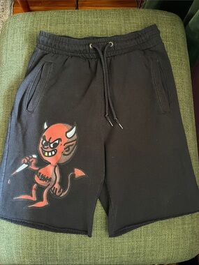 Ransom Clothing Devil graphic shorts